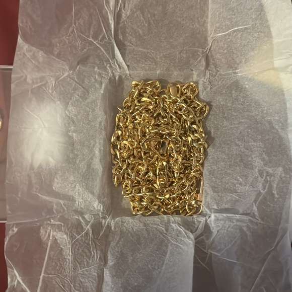 🌝⭐️GOLD PLATED FLAT CHAIN STRAP WITH 4 VERSATILE LENGTHS- - Picture 12 of 12